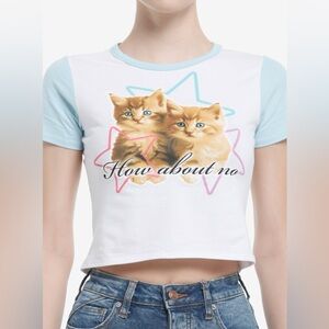 Hot Topic Sweet Society Kitten How About No Girls Baby T-Shirt Size 2X
